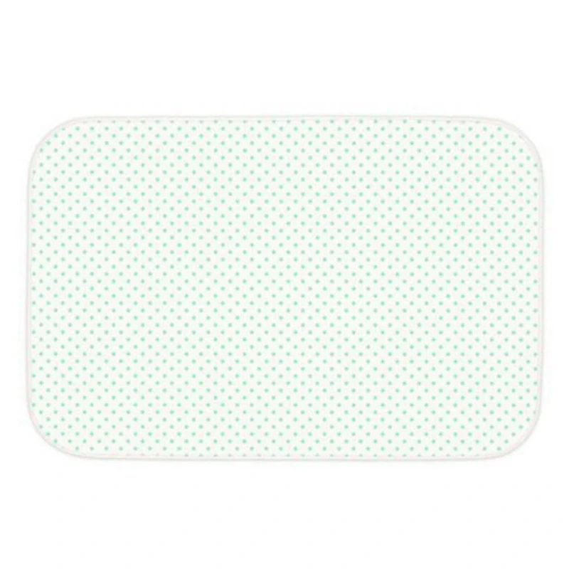 Детский наматрасник Roxy Kids R-0073, 100х68 см, белый/бирюзовый Детский наматрасник Roxy Kids R-0073, 100х68 см, белый/бирюзовый