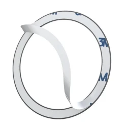 Кольцо-держатель для телефона Baseus Halo Series Magnetic Ring Silver (2 Pack) PCCH000001 Black