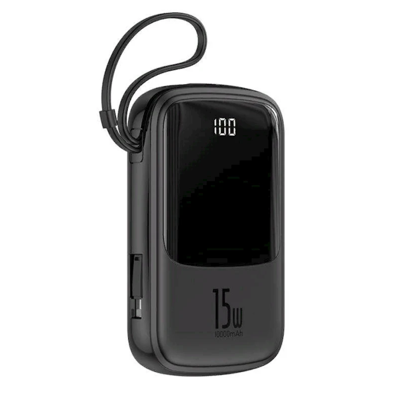 Портативное зарядное устройство Baseus Q pow Digital Display 3A Power Bank 10000 мАч PPQD-B01