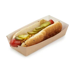 Тарелки для фаст фуда Loyal-5280275940, 100 шт, коричневые Тарелки для фаст фуда Loyal-5280275940, 100 шт, коричневые