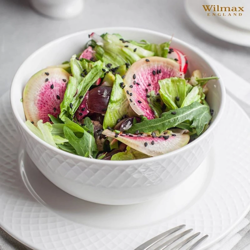 Набор салатниц Wilmax Julia 880121/2C, 930 мл, фарфор, белый, 2 шт