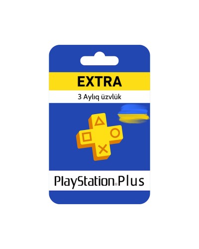 Abunə Sony PS Plus Extra (PSN Ukrayna, PS4/PS5) 3 aylıq