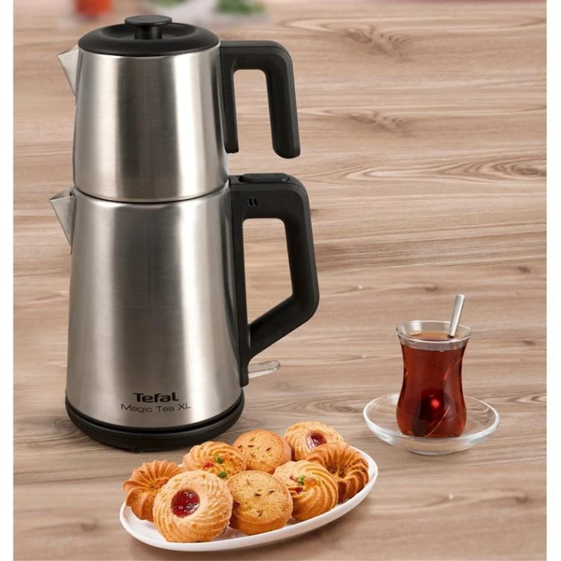 Электрочайник Tefal Magic Tea XL Inox серебристый Электрочайник Tefal Magic Tea XL Inox серебристый