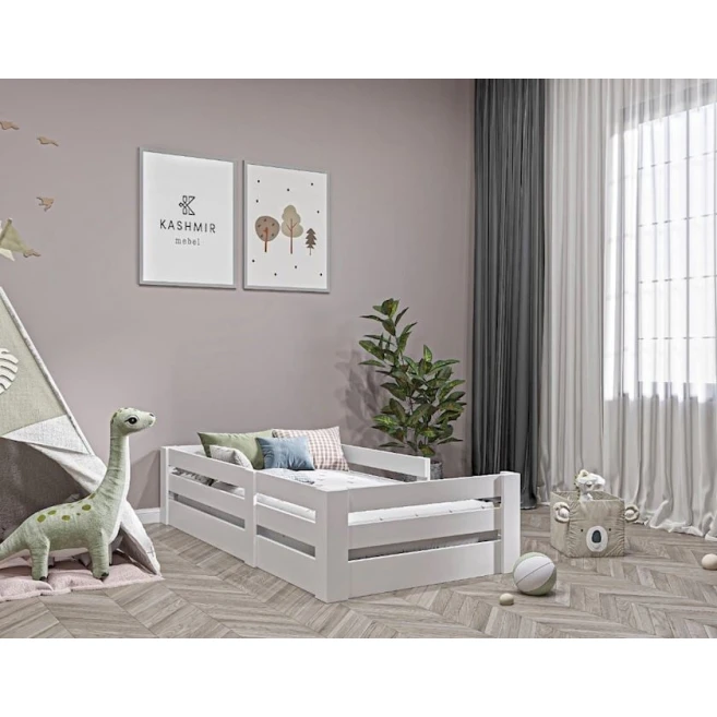 Детская кровать Kashmir KMU0010_Kas, ламинат, белый, 98х198х45 см Детская кровать Kashmir KMU0010_Kas, ламинат, белый, 98х198х45 см