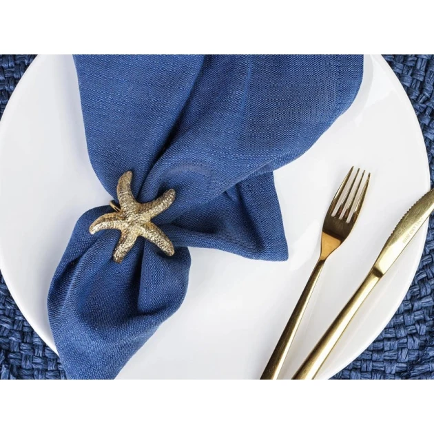 Кольцо для салфеток Porland Deniz Yıldızı, золотистое, 4.5 см