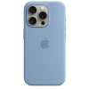 Çexol Apple Silicone Case with MagSafe iPhone 15 Pro üçün - Winter Blue Çexol Apple Silicone Case with MagSafe iPhone 15 Pro üçün - Winter Blue