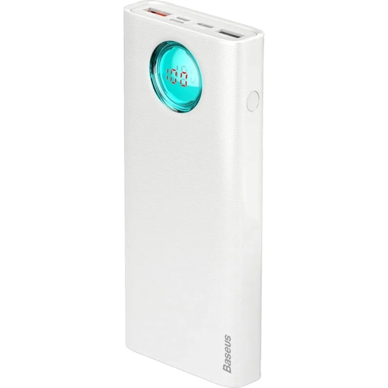 Внешний аккумулятор Baseus Amblight Digital Display PD3.0+QC3.0 18W 20000mAh White (PPALL-LG02)