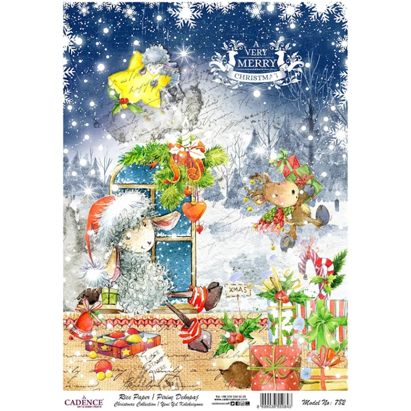 Рисовая бумага для декупажа Cadence A3,782 30x42 см