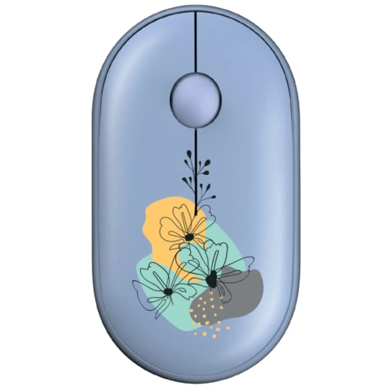 Беспроводная мышь 2E MF300 Flora Mallow Silent WL BT Blue