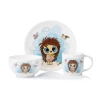 Набор детской посуды Ardesto Sweet Hedgehog AR3455HS, 3 предмета, фарфор, разноцветный
