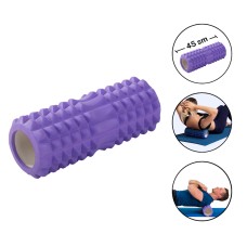 Tikanlı masaj roliki Gymnic 1003, bənövşəyi, 45 sm