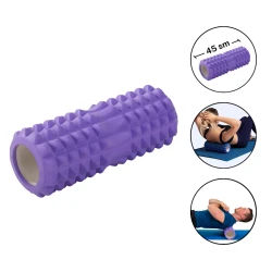 Массажный ролик с шипами Gymnic 1003, фиолетовый, 45 см