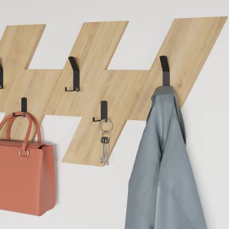 Вешалка Art_asilqan_25, ламинат, бежевая, 60х60 см Вешалка Art_asilqan_25, ламинат, бежевая, 60х60 см