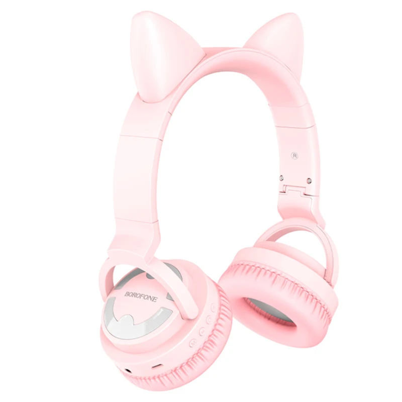 Беспроводные наушники Borofone BO18 Cat Ear Pink Беспроводные наушники Borofone BO18 Cat Ear Pink