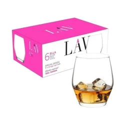 Набор стаканов Lav EEL348, 6 шт, 370 мл, стекло, прозрачный