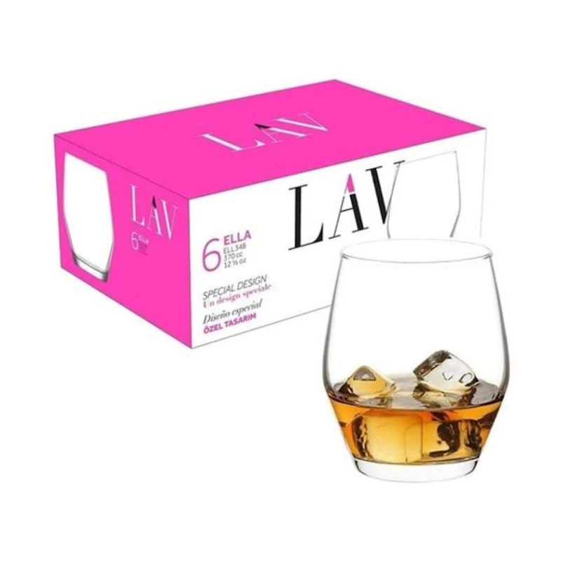 Набор стаканов Lav EEL348, 6 шт, 370 мл, стекло, прозрачный Набор стаканов Lav EEL348, 6 шт, 370 мл, стекло, прозрачный
