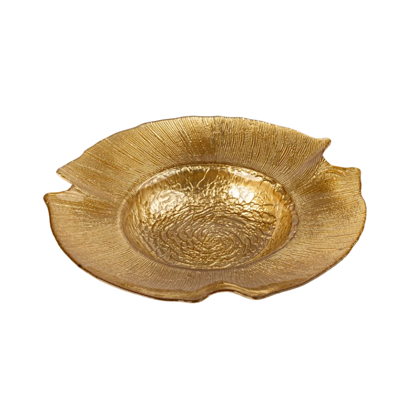 Фруктовница Serwant Sekua, 30 см, стекло, золотистый