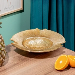Фруктовница Serwant Sekua, 30 см, стекло, золотистый Фруктовница Serwant Sekua, 30 см, стекло, золотистый