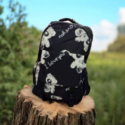 Məktəbli bel çantası UU-SS-026, poliester, qara, 30x35 sm Məktəbli bel çantası UU-SS-026, poliester, qara, 30x35 sm