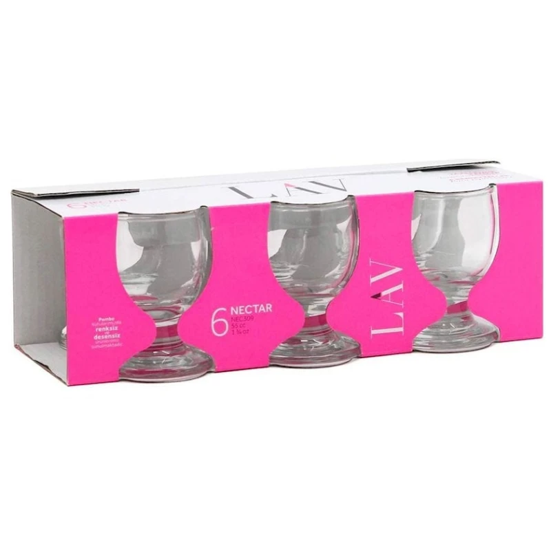 Qədəh dəsti Lav Nektar, 55 ml, 6 əd