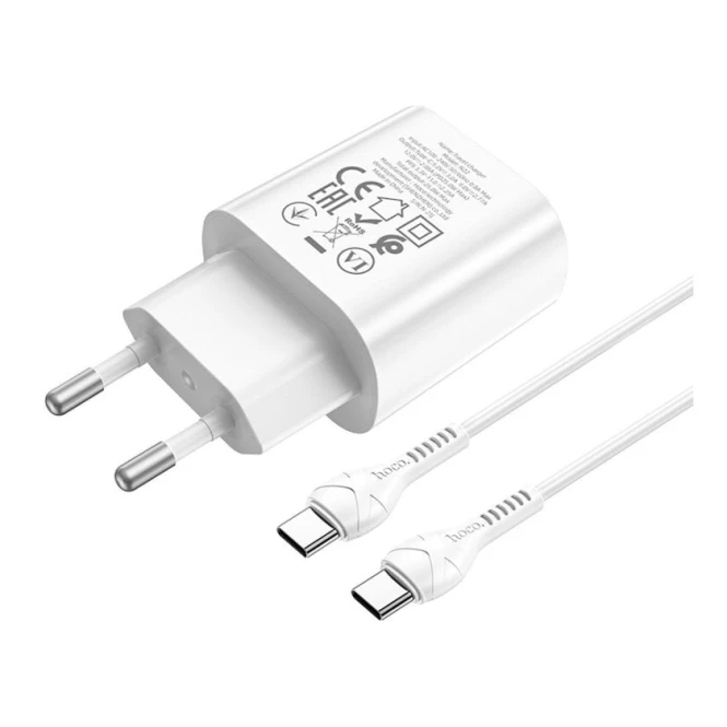Зарядное устройство Hoco N22 Jetta Type C Power Delivery PD 25W White