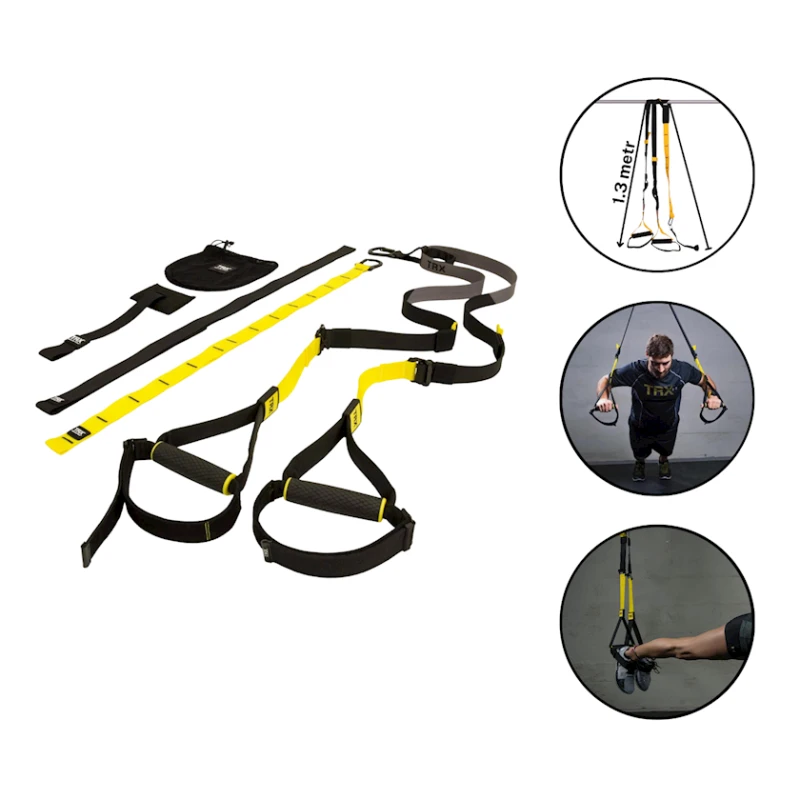 Çoxfunksiyalı məşq aləti TRX 5006, sarı, 1.3 m