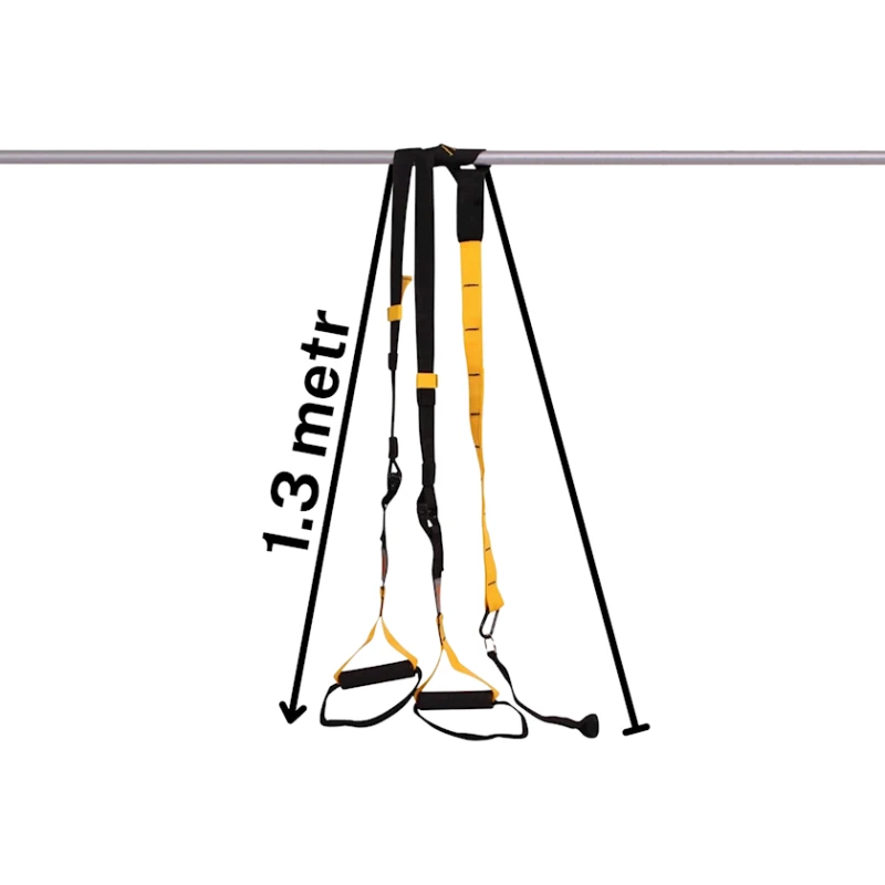 Çoxfunksiyalı məşq aləti TRX 5006, sarı, 1.3 m