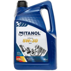 Motor yağı Mitanol X-Force 5W-30 DX1, 5 l
