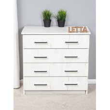 Tumba Letta, LDSP, ağ, 72х40х75 sm