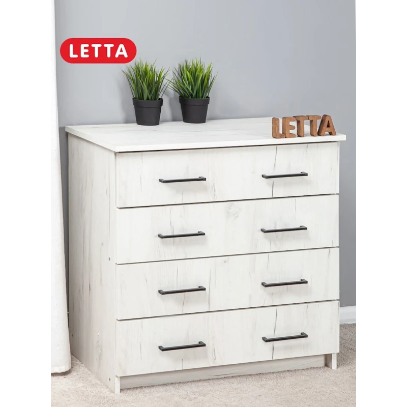 Тумба Letta, ЛДСП, белая, 72х40х75 см Тумба Letta, ЛДСП, белая, 72х40х75 см