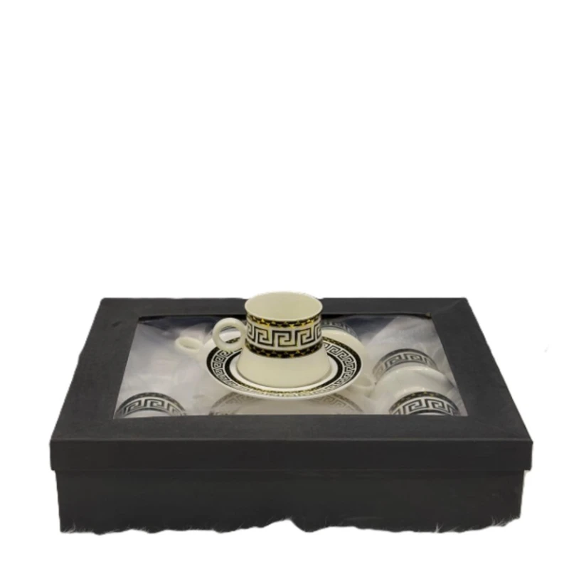 Кофейный сервиз Yağmur SHA-00003398, разноцветный, 6 чашек, 6 блюдец Кофейный сервиз Yağmur SHA-00003398, разноцветный, 6 чашек, 6 блюдец