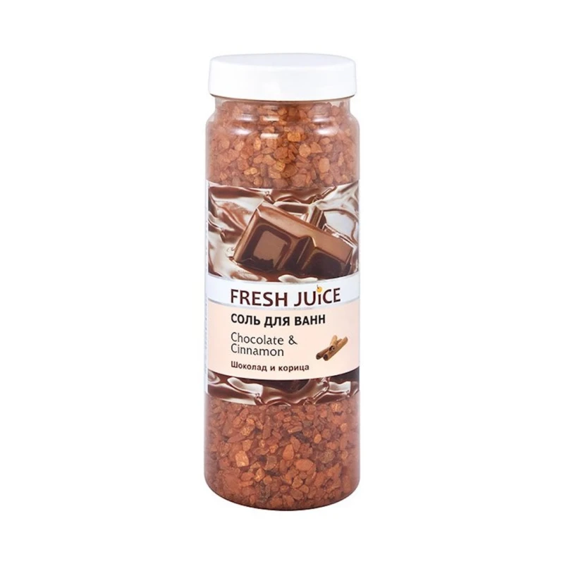 Соль для ванн Fresh Juice Chocolate & Cinnamon 700 гр