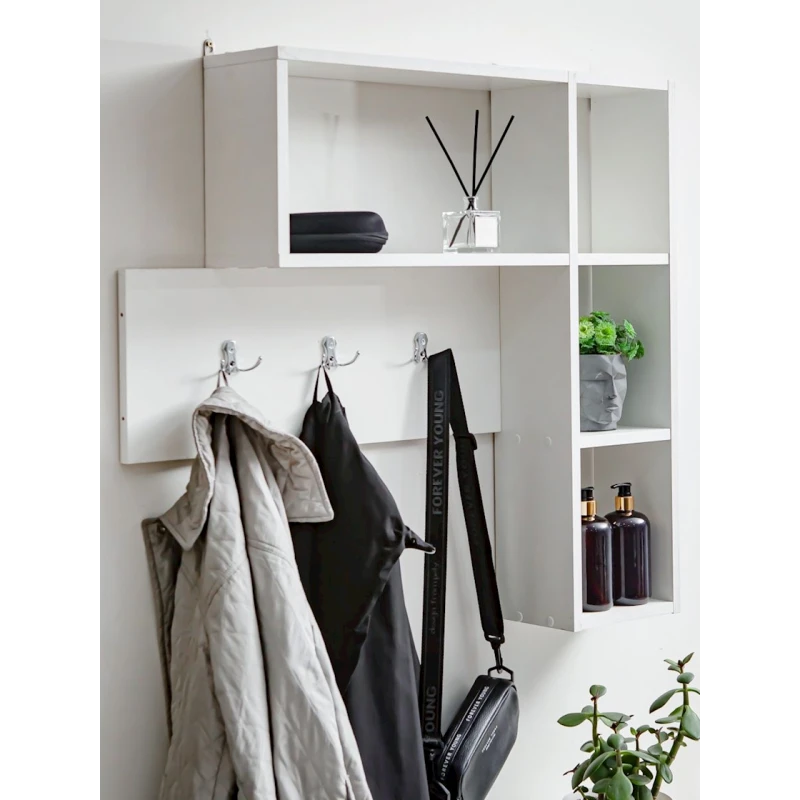 Вешалка с полками Letta Votan, 78x16х101 см, ЛДСП, белый Вешалка с полками Letta Votan, 78x16х101 см, ЛДСП, белый
