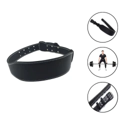 Пояс для тяжелой атлетики TRY&DO 1145/1, искусственная кожа, черный, размер L