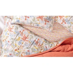 Örtük və yastıq üzü dəsti Yataş Marsel, örtük 160x240 sm, mələfə 100x200 sm, yastıq üzü 50x70 sm, birnəfərlik, poliester/pambıq, Turuncu