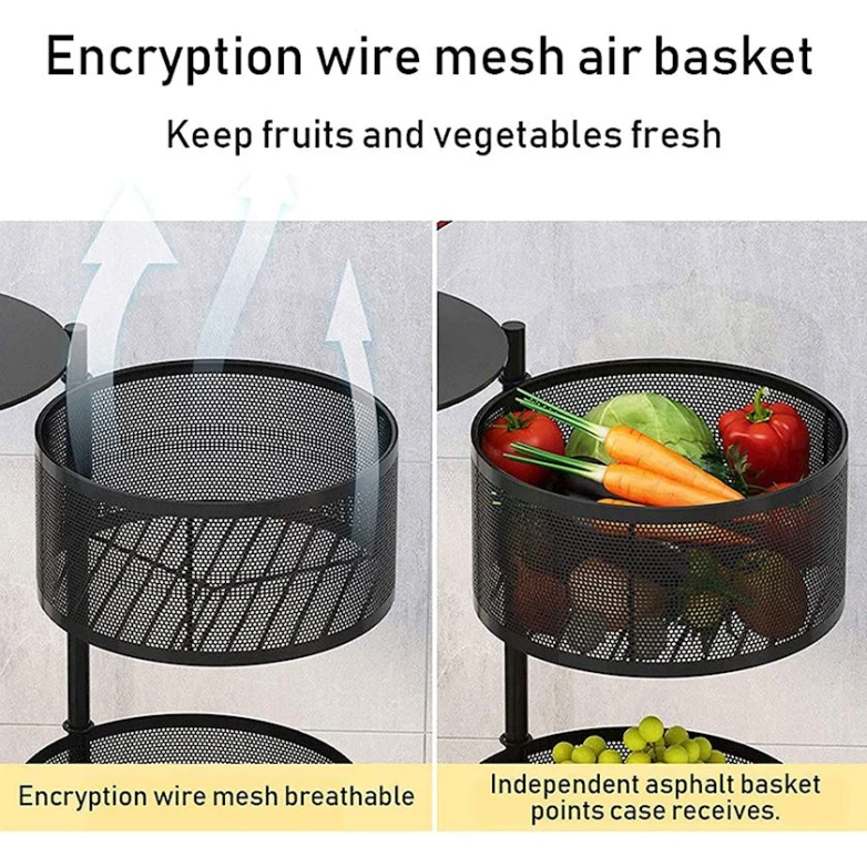 Кухонная тележка Home Cube, металл, черная, 30х30х60 см Кухонная тележка Home Cube, металл, черная, 30х30х60 см