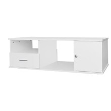 Ofis tumbası Ev Plus Fan 12115625, LDSP, ağ, 40х50х100 sm