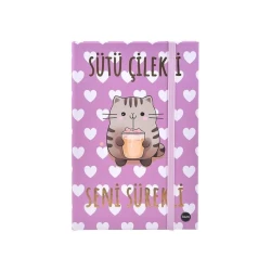 Bloknot Sütü Çilekli Seni Sürekli, 11x8 sm