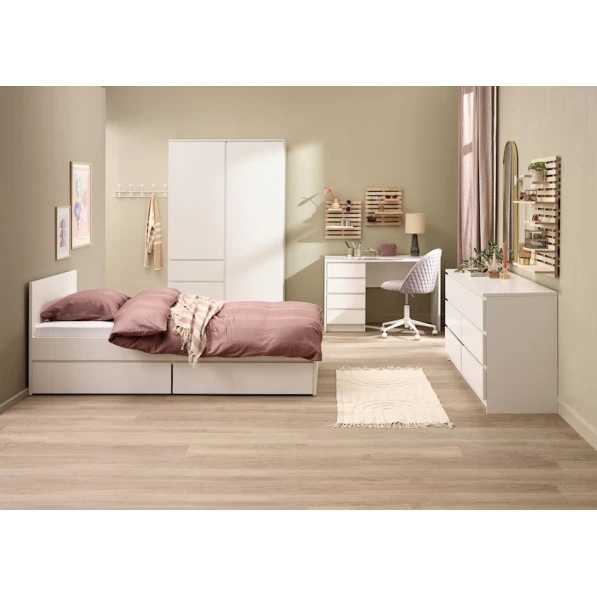 Письменный стол Jysk Limfjorden 3670187, ДСП/меламин, белый, 60х120х76 см Письменный стол Jysk Limfjorden 3670187, ДСП/меламин, белый, 60х120х76 см