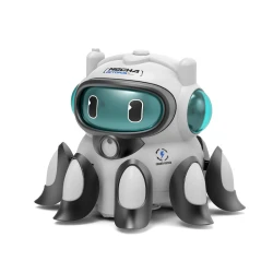 Робот Octopus 3383 со светомузыкой, белый/серый Робот Octopus 3383 со светомузыкой, белый/серый