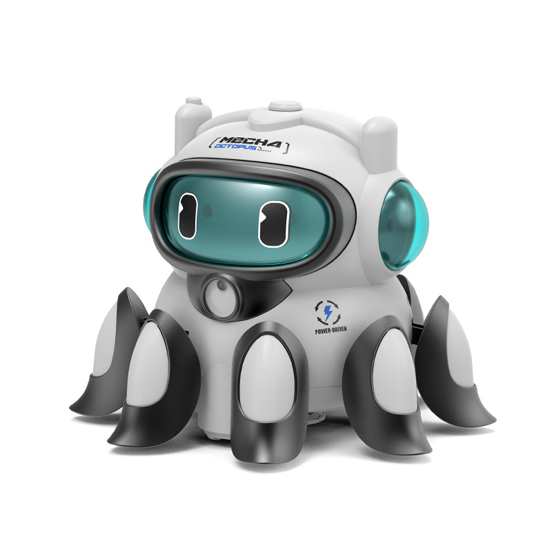 Робот Octopus 3383 со светомузыкой, белый/серый Робот Octopus 3383 со светомузыкой, белый/серый