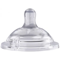 Насадка соски для бутылочек Chicco Natural Feeling, силикон, 4 м+, 2 шт Насадка соски для бутылочек Chicco Natural Feeling, силикон, 4 м+, 2 шт