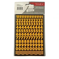 Набор наклеек Tanex STC-570 Fluorescent Orange, 10 мм, 2 листа