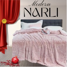 Yorğan Narlı 1143, 200x230 sm, bambuk, ikinəfərlik, çəhrayı