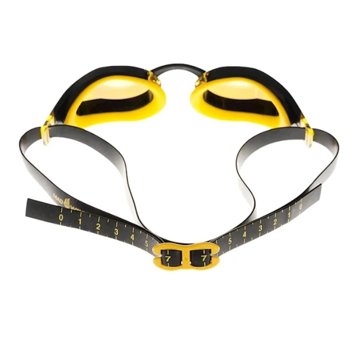 Üzgüçülük üçün eynək Mad Wave X-Look Rainbow, sarı/qara