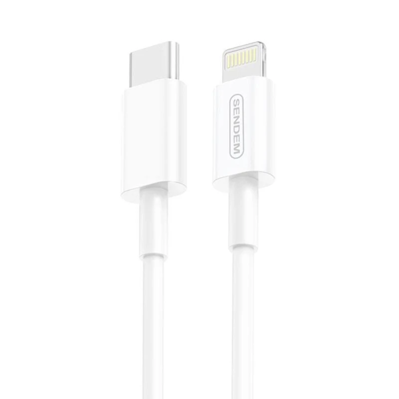 Kabel USB Sendem M26 Pro Type-C - Lightning White Kabel USB Sendem M26 Pro Type-C - Lightning White