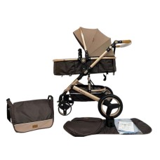 Uşaq arabası Belecoo 530W Brown/Beige
