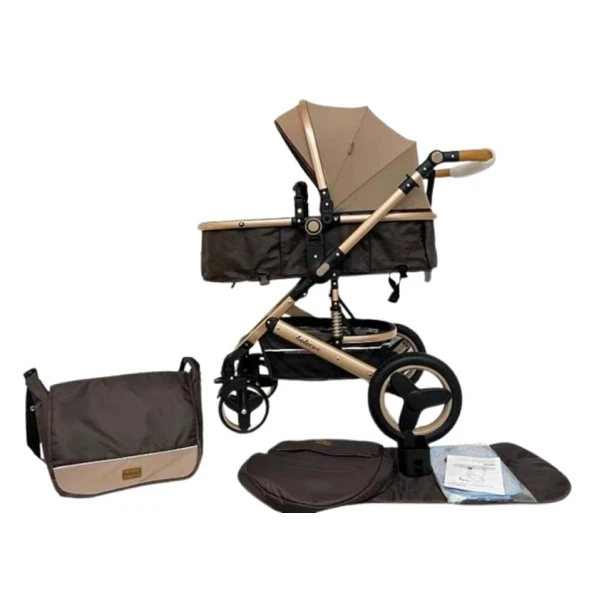 Детская коляска Belecoo 530W Brown/Beige