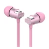 Проводные наушники Celebrat C8 Rose
