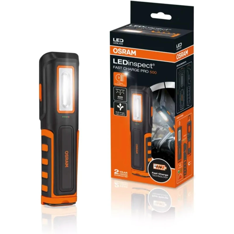 Фонарь Osram LEDinspect Fast Charge PRO500, черный